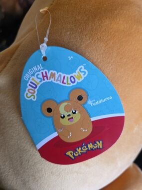Original Squishmallows Pokémon Teddiursa Plush - Tan/Brown